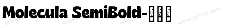 Molecula SemiBold字体转换